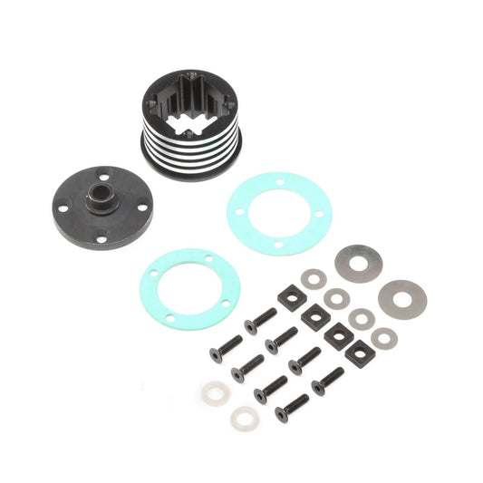Losi Diff Housing Set, Aluminum (1): DBXL-E LOS252066