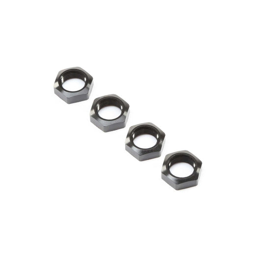 Losi Wheel Nut, Black (4): Super Baja Rey LOS252078