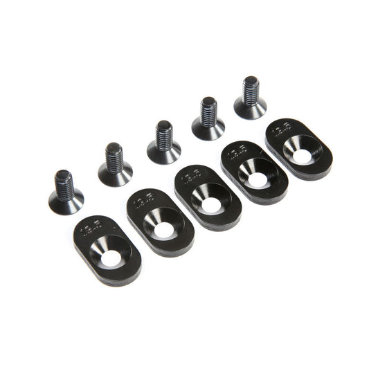 Losi EngineMntInsert&Screws, BLK, 19.5T(5): 5ive-T 2.0 LOS252102