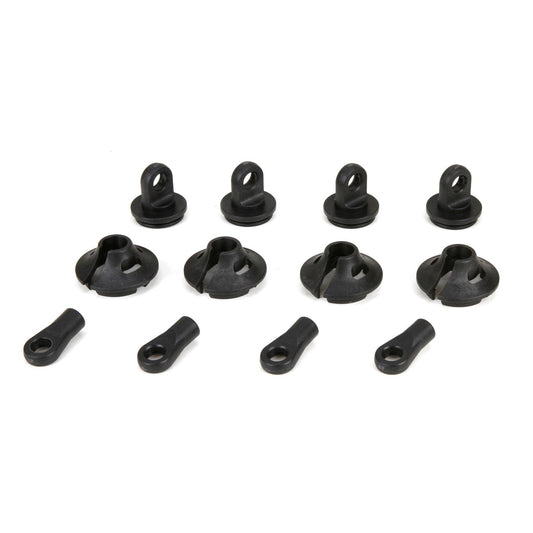Losi Spring Cups/Clips/Shock Ends (2): 1:5 4wd DB XL LOS253006