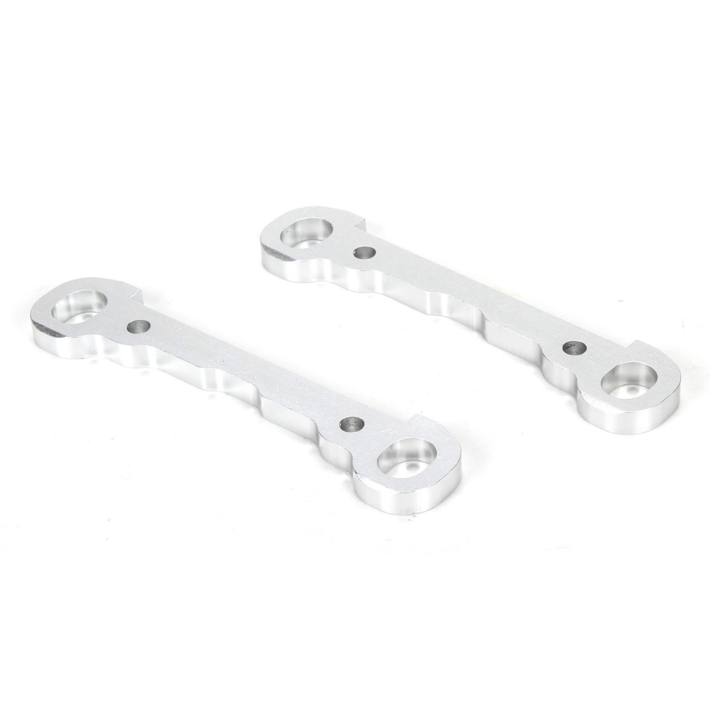 Losi Hinge Pin Braces, Front, Alum, Silver, MTXL (2) LOS254030
