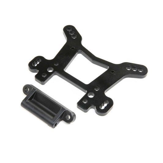 Losi Shock Tower, Front, Black, AL: DBXL-E 2.0 LOS254063