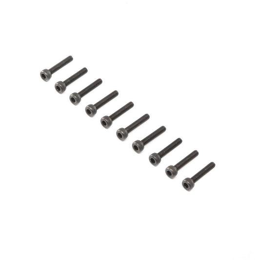 Losi Cap Head Screws, Stl, BO, M3 x 16mm (10) LOS255009
