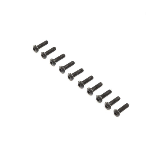 Losi Button Head Screws, Stl, BO, M4 x 14mm (10) LOS255014