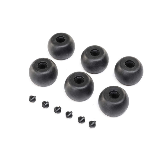 Losi Lean Bar Wheels & Stops (6): Promoto-MX LOS264003