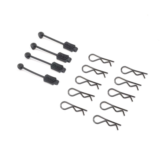 Losi Body Clip (10) & Leash (4): PM-MX/SM LOS266000