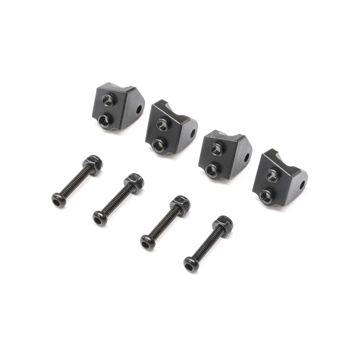Losi Aluminum Lower 4-link Mount Set, Black: Mini LMT (4) LOS314006