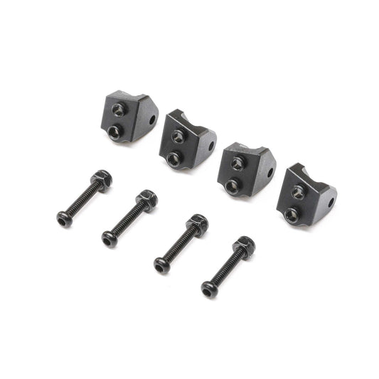 Losi Aluminum Lower 4-link Mount Set, Black: Mini LMT (4) LOS314006