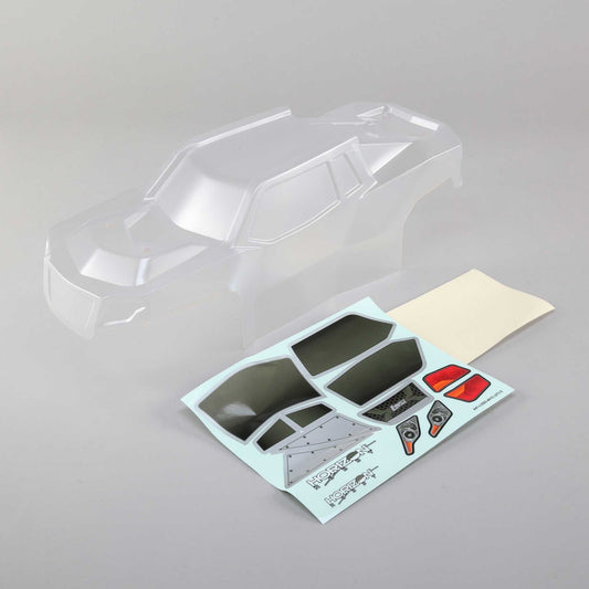 Losi Body Set w/window mask, Clear: LST 3XL-E LOS340000