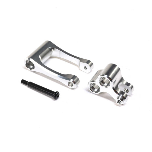Losi Aluminum Knuckle & Pull Rod, Silver: PM-MX/SM LOS364001