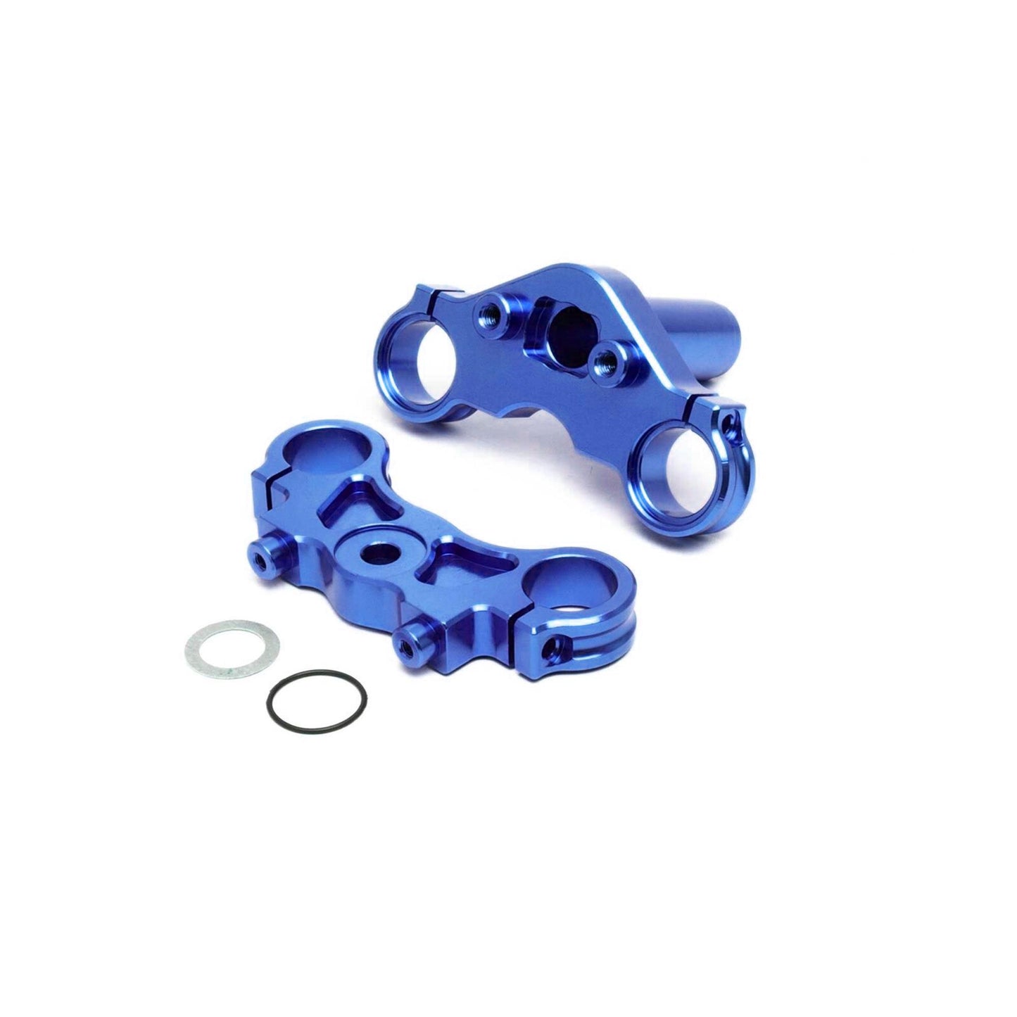 Losi Aluminum Triple Clamp Set, Blue: PM-MX/SM LOS364003