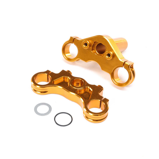 Losi Aluminum Triple Clamp Set, Gold: PM-MX/SM LOS364005