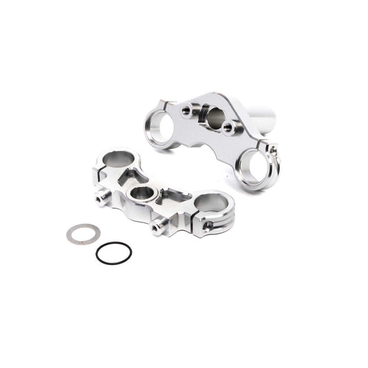 Losi Aluminum Triple Clamp Set, Silver: PM-MX/SM LOS364006
