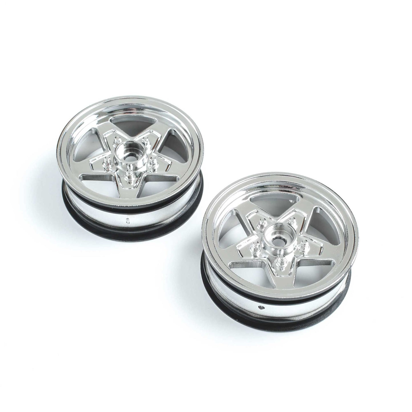 Losi Front Wheel, Chrome (2): 22S Drag LOS43045