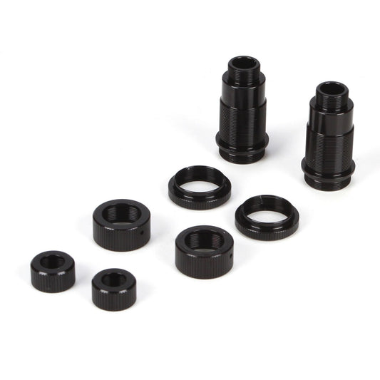 Losi Rear Shock Body Set, Al, Black: Mini 8ight,DB LOSB1912