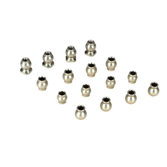 Losi Pivot Ball Set, Hard Anodized(16): TEN LOSB2187