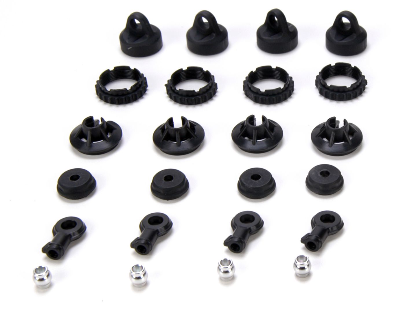 Losi Shock Plastics Set (4): 10-T LOSB2904