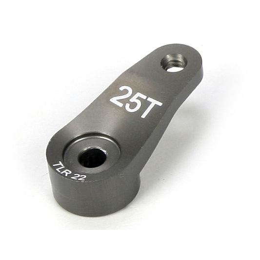 TLR Servo Horn, 25T, Aluminum: 22 TLR1557