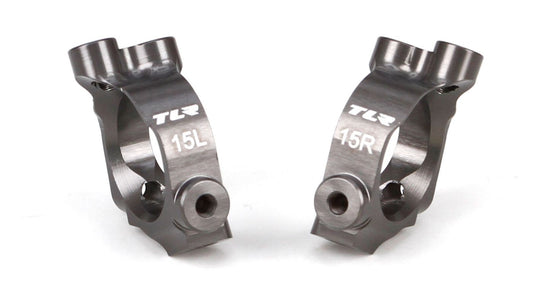 TLR Castor Block Set, 15 degrees, Aluminum: 22-4 TLR234026