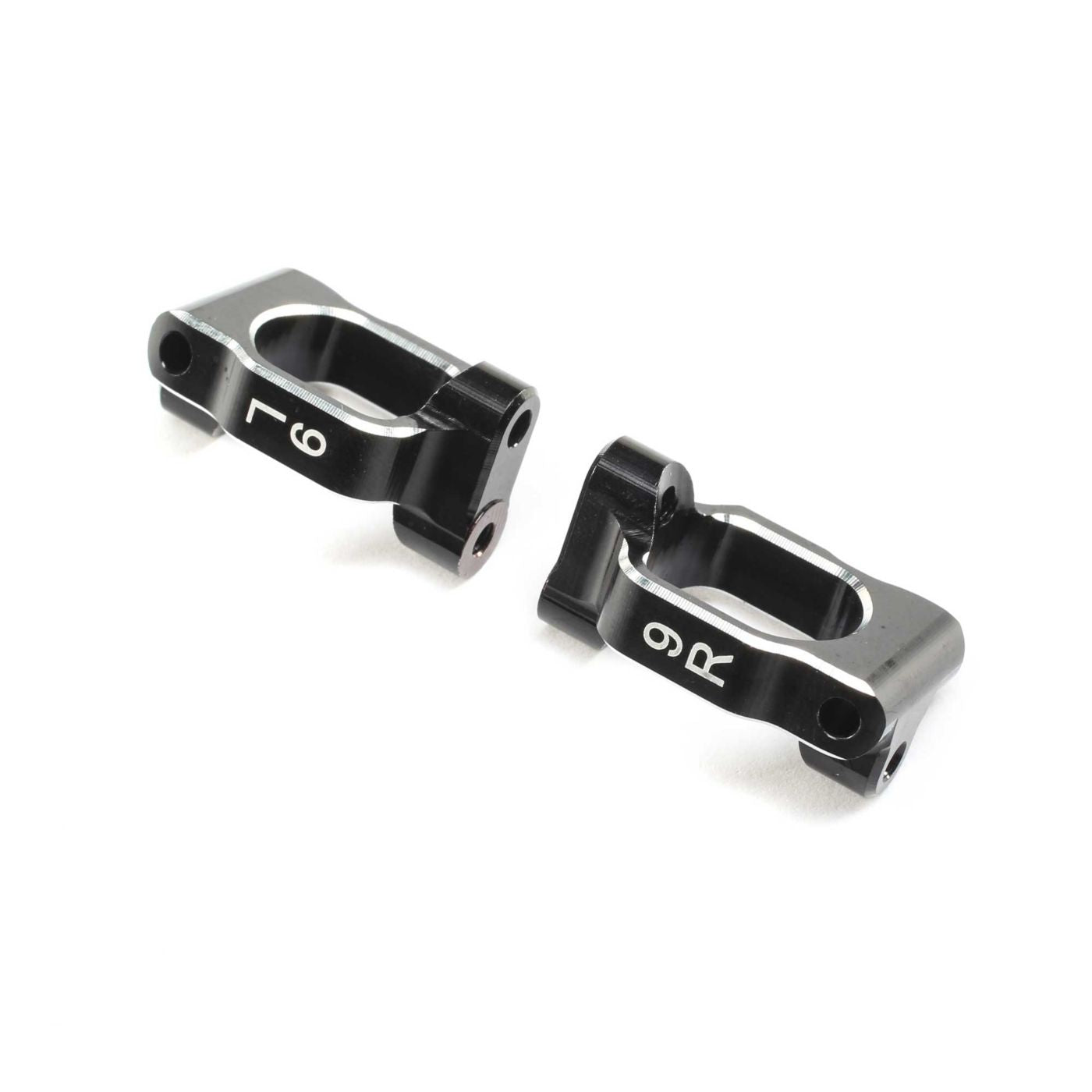 TLR Caster Block Set, 9 deg, Aluminum: 22X-4 TLR234119