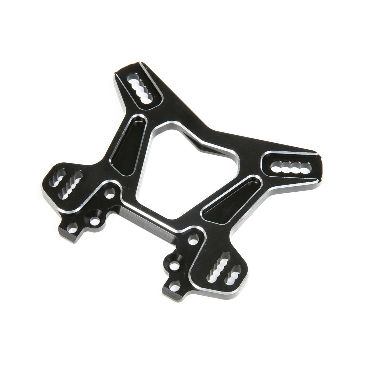 TLR Front Shock Tower, Black, Aluminum: 8X/8XE TLR244063