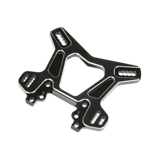 TLR Front Shock Tower, Black, Aluminum: 8X/8XE TLR244063