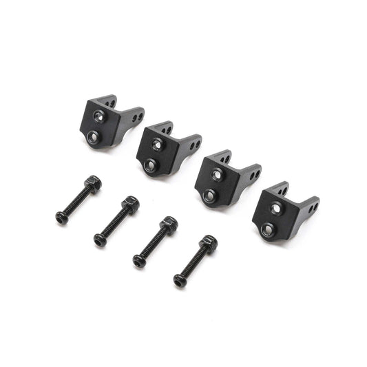 TLR Aluminum Upper Shock Mount, Black: Mini LMT (4) TLR314010