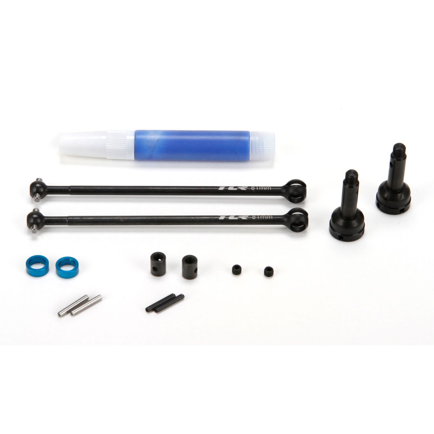 TLR Front Driveshaft Set, CVA, Complete: 22-4 TLR332012