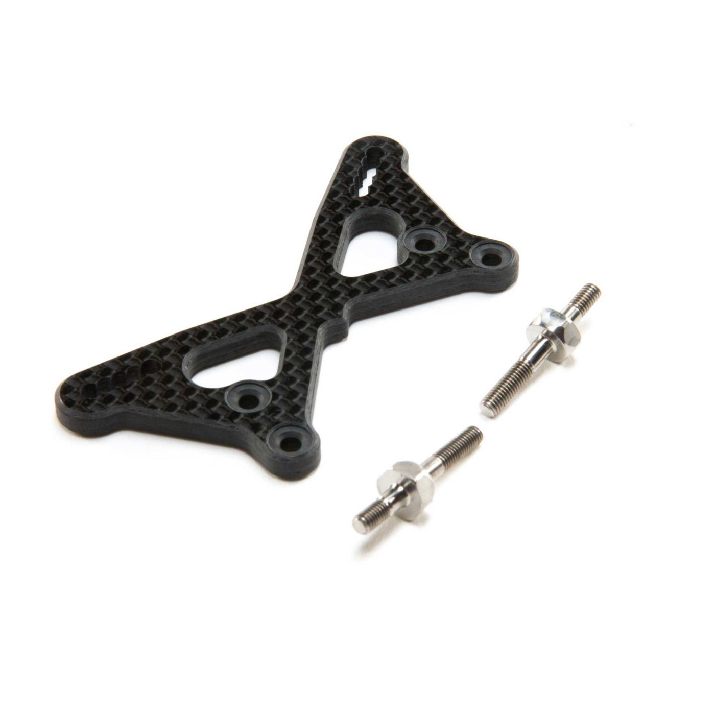 TLR Carbon Front Tower +2mm w/Ti Standoffs: 22 5.0 TLR334061