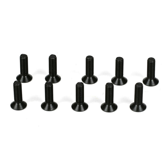 TLR Flathead Screws, M3 x 10mm (10) TLR5962