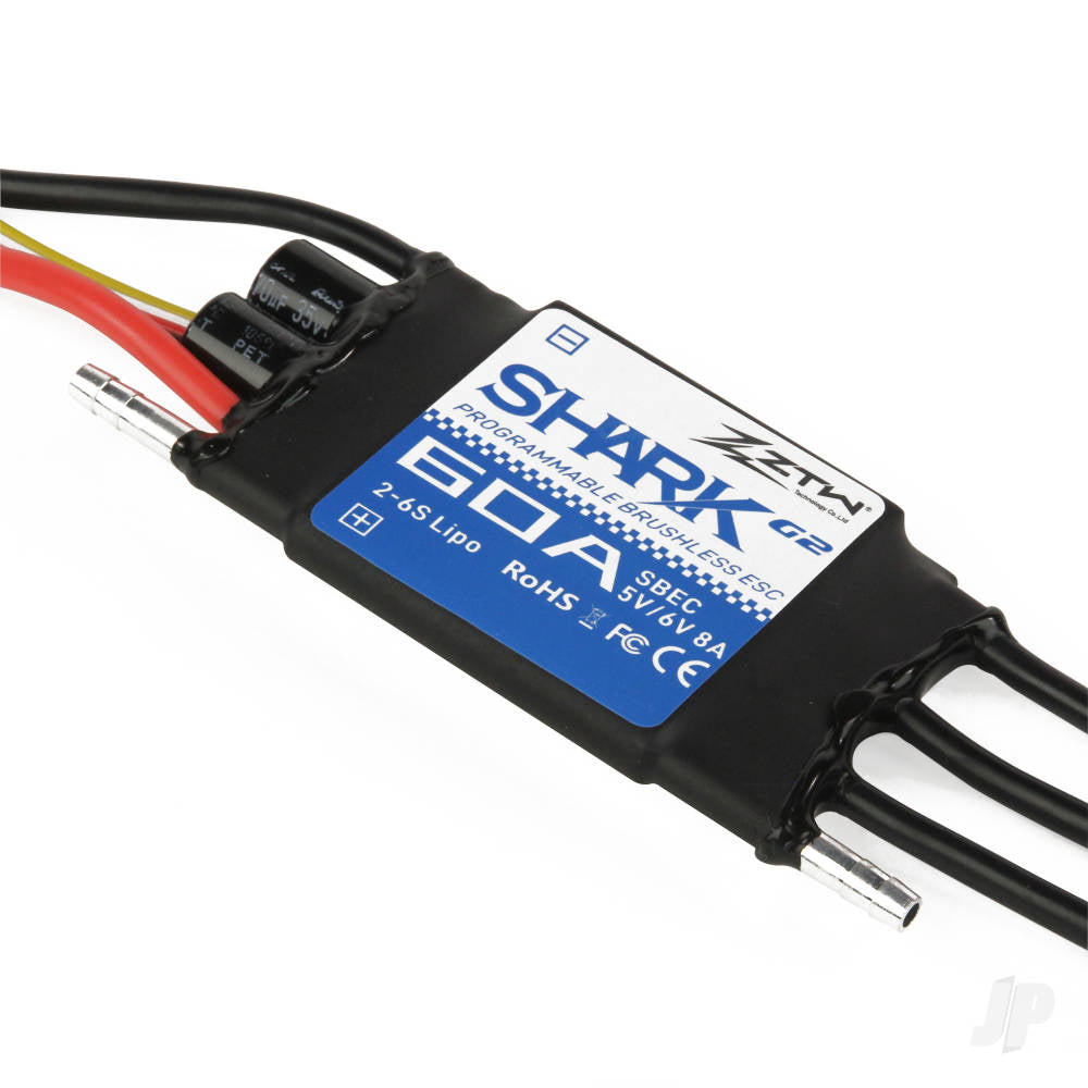 ZTW Shark 60A SBEC ESC G2 (2-6 Cells) (Water-cooled) 9060211