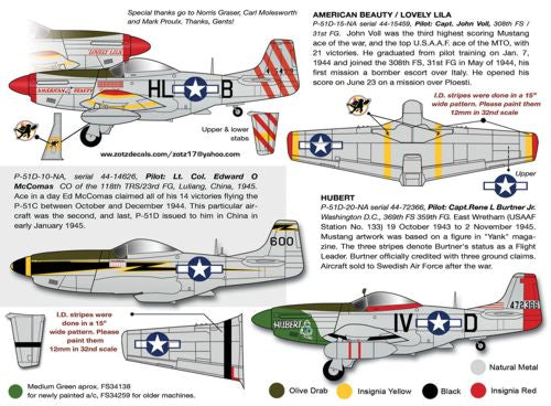 Zotz ZTZ32037 1:32 North-American P-51D Mustang