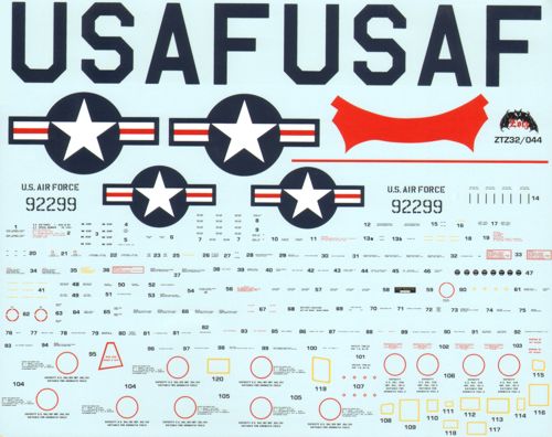 Zotz ZTZ32044 1:32 Republic F-84E/F-84G Thunderjet