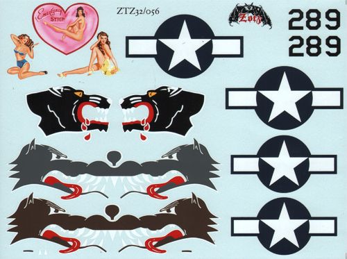 Zotz ZTZ32056 1:32 North-American B-25J Mitchells 8 gun straffers