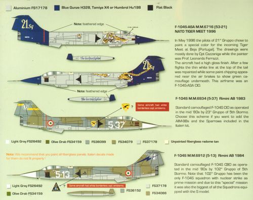 Zotz ZTZ32060 1:32 Lockheed F-104S/ASA Italian Starfighter's [F-104G]
