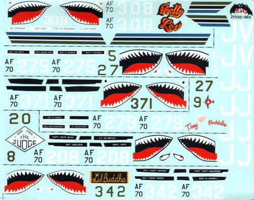 Zotz ZTZ32063 F-4E Phantom 388th TFW Shark Mouths Pt 1 1:32