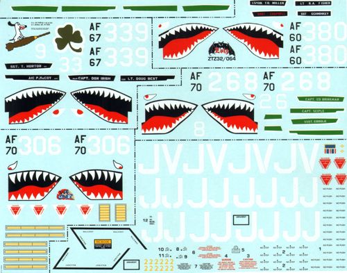 Zotz ZTZ32064 F-4E Phantom 388th TFW Shark Mouths Pt 2 1:32