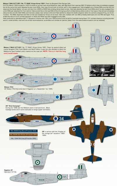 Zotz ZTZ32069 1:32 Gloster Meteors F.8 & FR.9 [F.8/FR.9]
