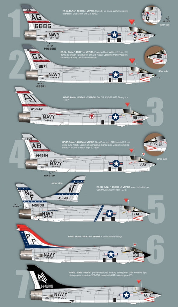 Zotz ZTZ32080 1:32 Vought RF-8A and RF-8G Crusader