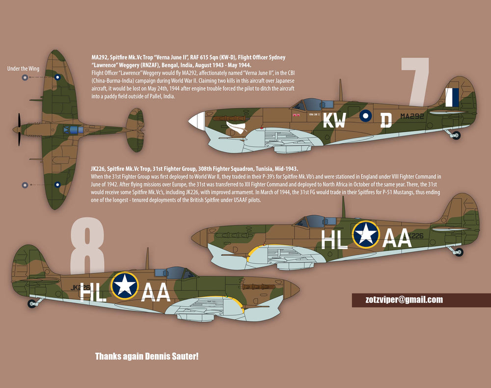 Zotz ZTZ32088 1:32 Supermarine Spitfire Mk.Vc