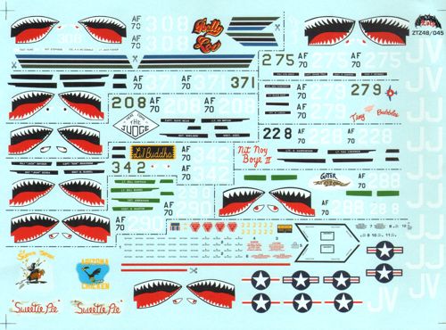 Zotz ZTZ48045 F-4E Phantom 388th TFW Korat Shark Mouths Pt 1 1:48