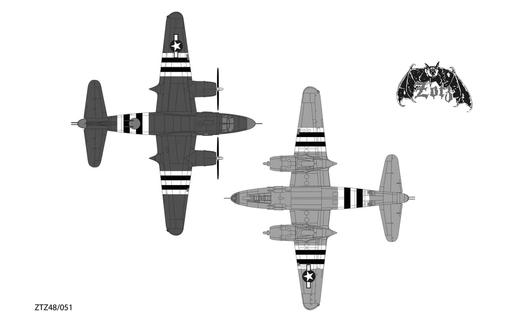 Zotz ZTZ48051 1:48 Martin B-26B/C Marauders includes...