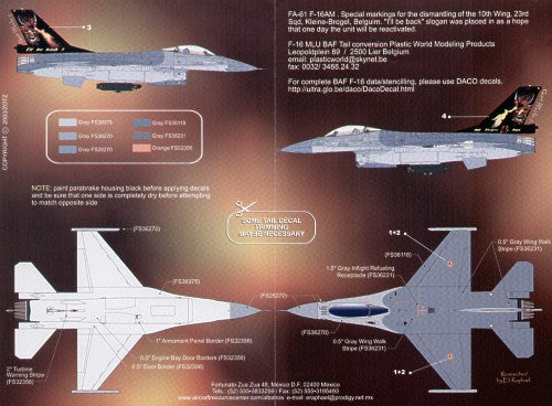 Zotz ZTZ72002 1:72 General-Dynamics F-16A Fighting Falcon