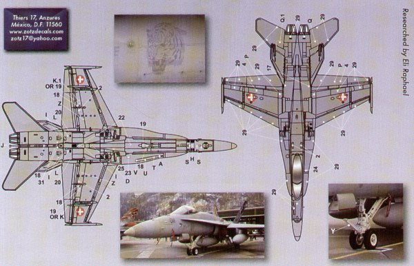 Zotz ZTZ72027 F/A-18C Hornet Swiss AF NATO Tiger Meet 2007 1:72