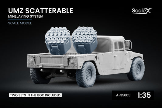 ScaleX UMZ Scatterable Mine Launcher x2 1:35 A 35005