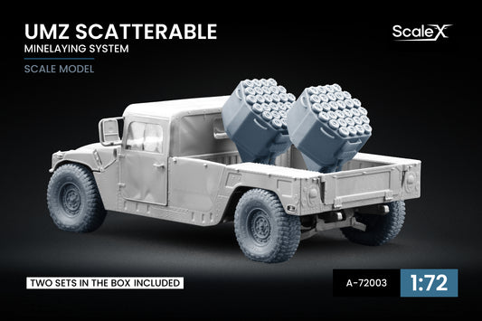 ScaleX UMZ Scatterable Mine Launcher x2 1:72 A 72003