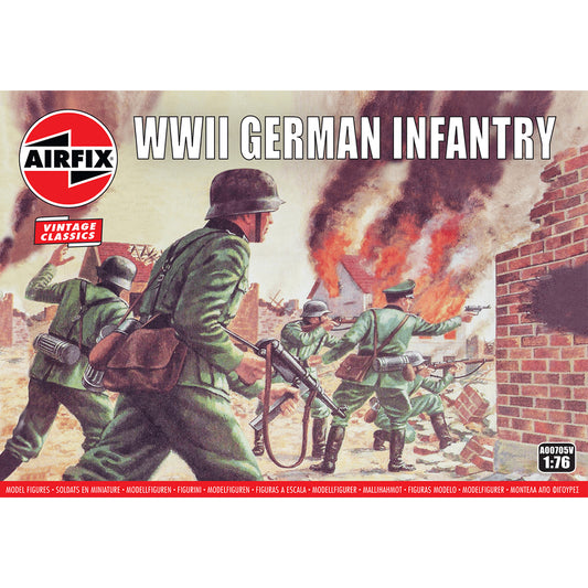 AIRFIX A00705V WWII German Infantry 1:76 Figures Model Kit