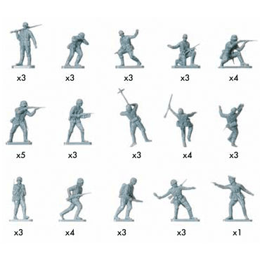 AIRFIX A00705V WWII German Infantry 1:76 Figures Model Kit