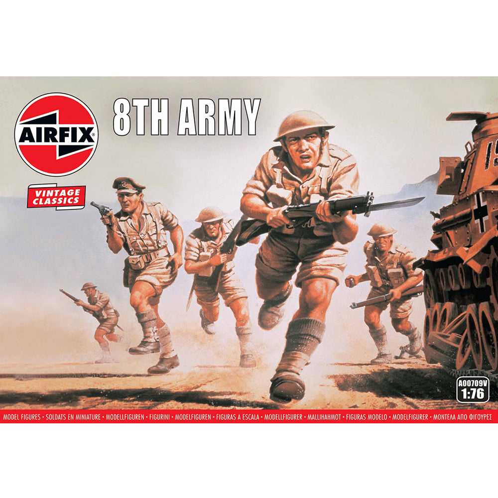 AIRFIX A00709V 8th Army 1:76 Figures Model Kit