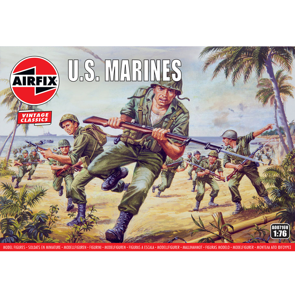 AIRFIX A00716V US Marines 1:76 Figures Model Kit